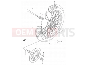 SUZUKI LS650P X (1999) Savage (E22) 42 - FRONT WHEEL