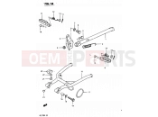 SUZUKI PE175 Z (1982) 18 - STAND -FOOTREST