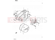 SUZUKI PE175 D (1983) 3 - CRANKCASE COVER