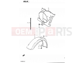 SUZUKI PE175 D (1983) 27 - FRONT FENDER -HEADLAMP HOUSING