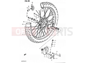 SUZUKI PE175 D (1983) 28 - FRONT WHEEL