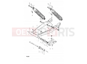 SUZUKI PE250 X (1999) 57 - REAR SWINGING ARM