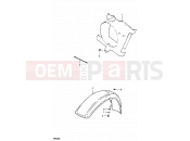 SUZUKI PE400 T (1996) 36 - FRONT FENDER