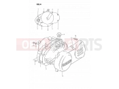 SUZUKI PV50 M (1991) 4 - CRANKCASE COVER (MODEL D/H/L/M/R)