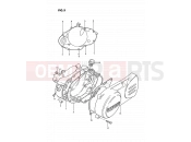 SUZUKI PV50 M (1991) 5 - CRANKCASE COVER (E43)