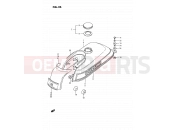 SUZUKI PV50 M (1991) 26 - FUEL TANK (MODEL X, MODEL D E43)