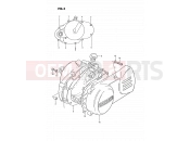 SUZUKI PV50 R (1994) 3 - CRANKCASE COVER (MODEL X)