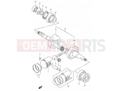 SUZUKI RC50 T (1996) 4 - CRANKSHAFT