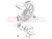 SUZUKI RC50 T (1996) 39A - FRONT WHEEL (MODEL T)
