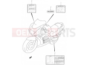 SUZUKI RF900R R (1994) (E02,E04,E18,E22,E24,E25,E34,E39) 48 - LABEL (MODEL R/S)