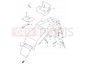 SUZUKI RF900R W (1998) 43A - REAR FENDER (MODEL T/V/W)
