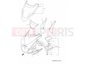 SUZUKI RF900RZ S (1995) (E03,E28,E33) 44A - COWLING BODY (MODEL S)