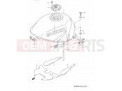 SUZUKI RF900R T (1996) (E03,E28,E33) 37A - FUEL TANK (MODEL T)