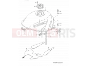SUZUKI RF900R T (1996) (E03,E28,E33) 37B - FUEL TANK (MODEL V)