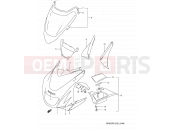 SUZUKI RF900R T (1996) (E03,E28,E33) 44B - COWLING BODY (MODEL T/V)
