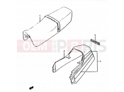 SUZUKI RG125 J (1988) Gamma 2A - SEAT TAIL COVER