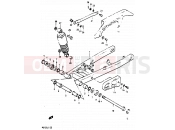 SUZUKI RG125 J (1988) Gamma 50 - REAR SWINGING ARM