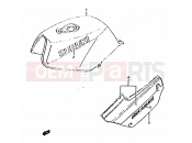 SUZUKI RG125A / RG125B J (1988) Gamma 1A - FUEL TANK - FRAME COVER