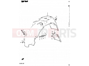 SUZUKI RG125A / RG125B J (1988) Gamma 51 - REAR FENDER