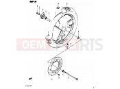 SUZUKI RG125U J (1988) Gamma 41 - FRONT WHEEL