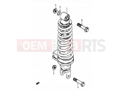 SUZUKI RG50 D (1983) Gamma 47 - REAR SHOCK ABSORBER