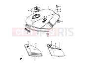 SUZUKI RG50 E (1984) Gamma 25 - FUEL TANK (MODEL D/E/F)