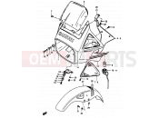 SUZUKI RG50 E (1984) Gamma 35 - HEADLAMP HOUSING - FRONT FENDER (MODEL E)