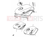 SUZUKI RG50 K (1989) Gamma 26A - FUEL TANK (MODEL J/K)