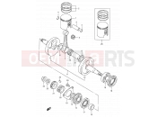 SUZUKI RG80C H (1987) Gamma 5 - CRANKSHAFT