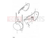 SUZUKI RM100 N (1992) 21 - FRAME COVER (RM100X)