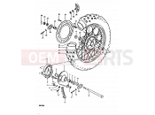 SUZUKI RM100 N (1992) 39 - REAR WHEEL (RM100X)
