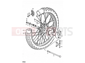 SUZUKI RM100 T (1996) 25 - FRONT WHEEL