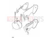 SUZUKI RM100 X (1999) 20 - FRAME COVER (RM100N, RM100T)