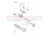 SUZUKI RM125 K (1989) (E02,E04,E24) 5 - CRANKSHAFT(MODEL K)