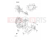 SUZUKI RM125 L (1990) (E02,E04,E24) 4A - CRANKCASE COVER- WATER PUMP (MODEL L/M)