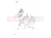 SUZUKI RM125 L (1990) (E02,E04,E24) 21 - FRAME COVER
