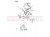 SUZUKI RM125 L (1990) (E02,E04,E24) 25 - FRONT WHEEL