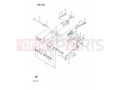 SUZUKI RM125 M (1991) (E02,E04,E24) 31B - REAR SWINGING ARM (MODEL M)