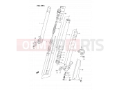 SUZUKI RM125 P (1993) (E02,E04,E24) 22A - FRONT DAMPER (MODEL P)
