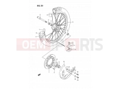 SUZUKI RM125 P (1993) (E02,E04,E24) 25 - FRONT WHEEL