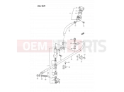 SUZUKI RM125 P (1993) (E02,E04,E24) 36A - REAR MASTER CYLINDER (MODEL P/R/S)