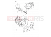 SUZUKI RM125 S (1995) (E02,E04,E24) 4 - CRANKCASE COVER- WATER PUMP