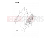 SUZUKI RM125 S (1995) (E02,E04,E24) 21A - FRAME COVER (MODEL P/R/S)