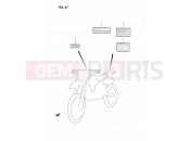 SUZUKI RM125 S (1995) (E02,E04,E24) 37 - LABEL