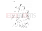 SUZUKI RM125 S (1995) (E02,E04,E24) 22C - FRONT DAMPER (MODEL S)