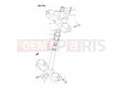 SUZUKI RM125 S (1995) (E02,E04,E24) 23A - STEERING STEM (MODEL P/R/S)