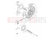 SUZUKI RM125 S (1995) (E02,E04,E24) 34 - REAR WHEEL