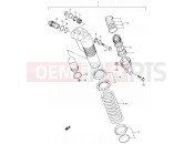 SUZUKI RM125 K1 (2001) (E02,E04,E24) 34 - REAR SHOCK ABSORBER