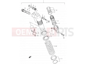SUZUKI RM125 K3 (2003) (E03,E28,E33) 34A - REAR SHOCK ABSORBER (MODEL K3)
