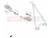 SUZUKI RM125 K4 (2004) (E03,E28,E33) 17A - STAND - FOOTREST (MODEL K3/K4/K5)